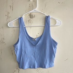 Garage Blue Cropped Tank. Size L.